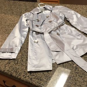 Soft Silver over coat size small
